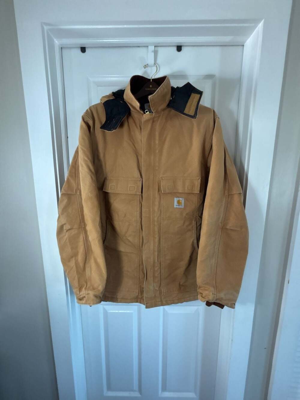 Carhartt Vintage Arctic Jacket C03 Brown Hooded Insulated Workwear Coat